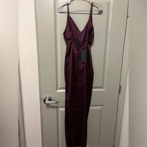 NWT ASOS plum maxi dress